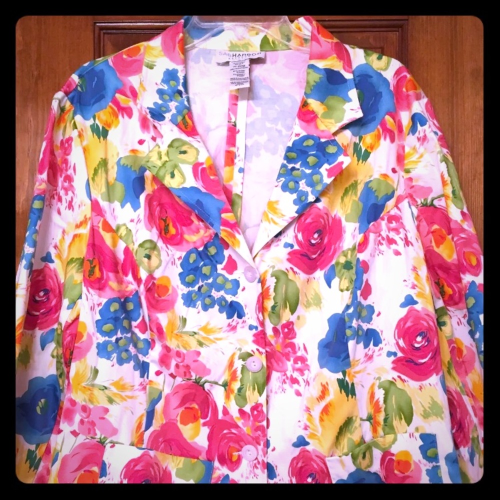 Sag Harbor Women’s Blazer 20W NWT Multicolored